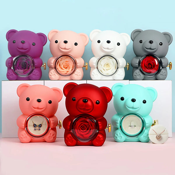Eternal Rose Bear Gifts Box