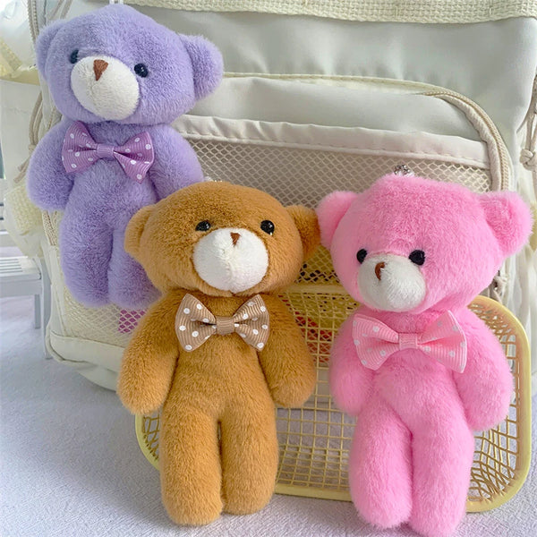 13cm Stuffed Bear Doll Pendent Cute Plush Teddy Bear